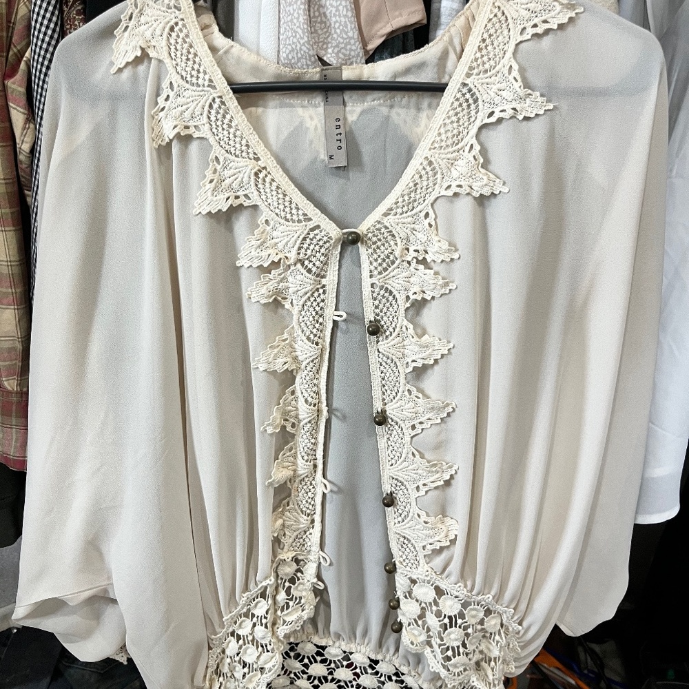 Boho sheer top